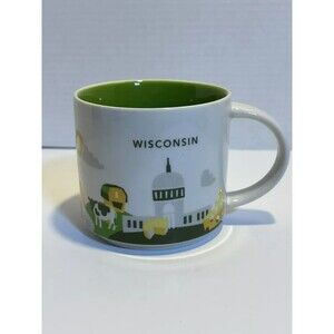 Starbucks Wisconsin You Are Here Coffee Mug Cup 14 Oz Collection 2017